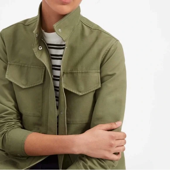 EVERLANE The Modern Utility Jacket in Green XS - Picture 3 of 12